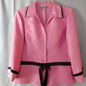Ladies pink silk blouse